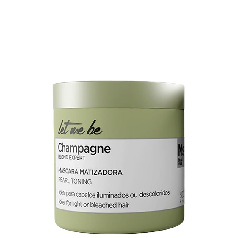 Let Me Be Champagne Mask 500g / 17.63 oz â€“ Intense Nutrition Hair Mask with Pearl Effect â€“ Enhances Shine and Softness for Dry, Dull, or Color-Treated Hair - Image 1